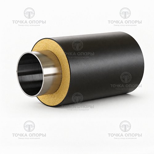 Труба стальная бесшовная в ППУ-изоляции 38х3 мм ГОСТ 30732-2006